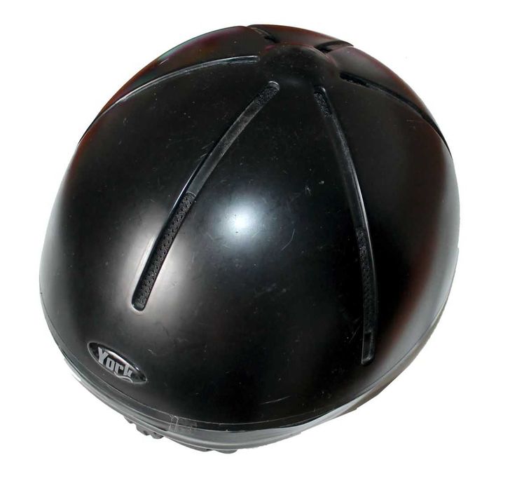 Kask jeździecki York dziecięcy, czarny , rozm. 52-56 regulacja
