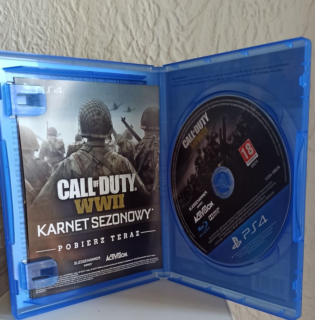 Gra PS4 Call of duty WWII  PL Raz Użyta