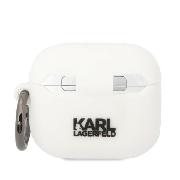 Etui na AirPods 3 Karl Lagerfeld Silicone Karl's Head 3D - Białe