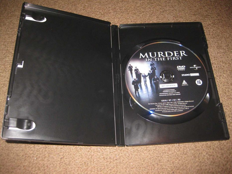 DVD "O Condenado de Alcatraz" com Kevin Bacon/Raro!