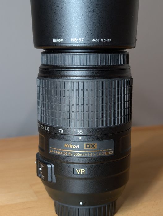 Obiektyw Nikon NIKKOR 55-300 f/4.5-5.6G ED VR - Stan idealny! Nikon F