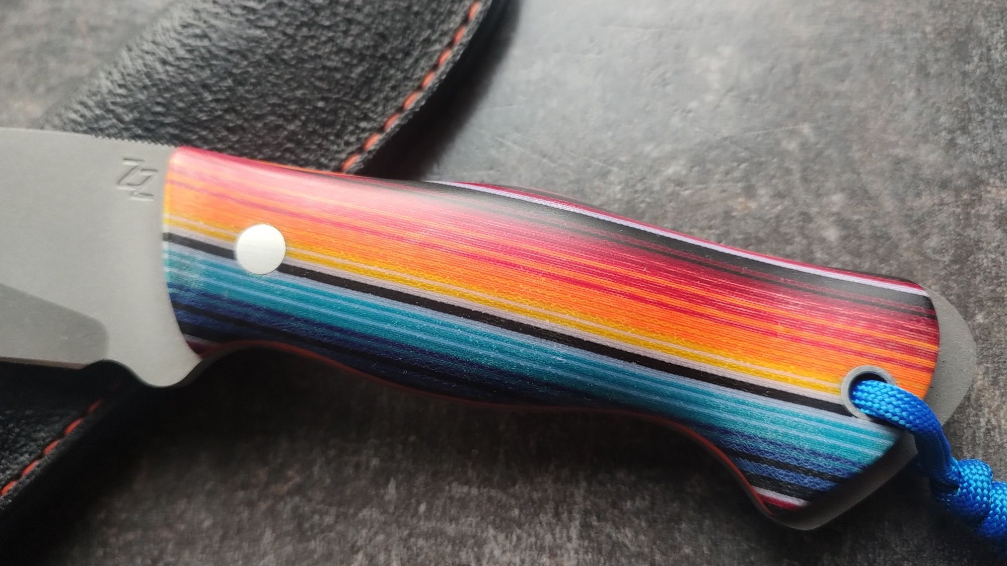 Nóż ZZ Custom Knives. Rising-Sleipner. G10, Micarta