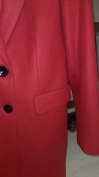 Czerwony płaszcz dam fasion 40