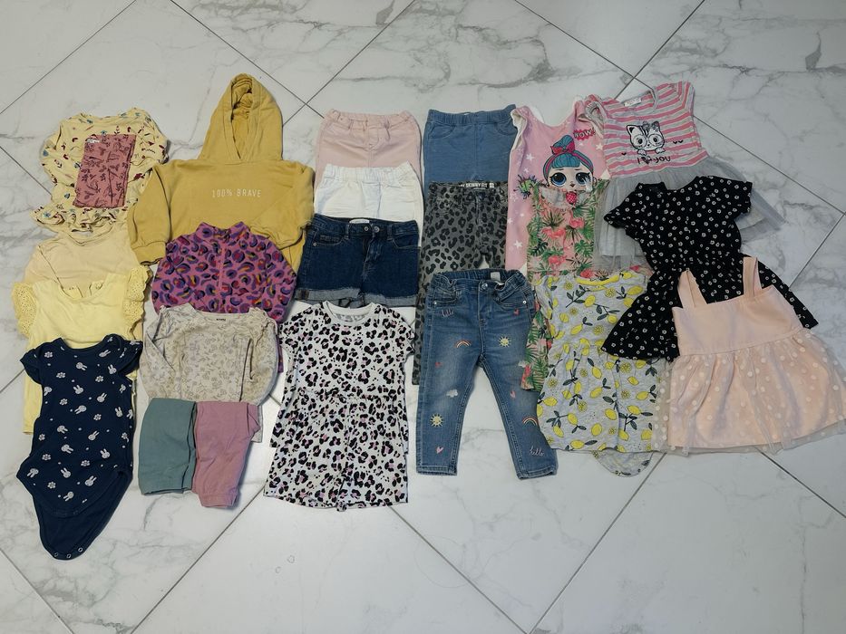 Великий набір речей пакет речей на дівчинку 92-98р