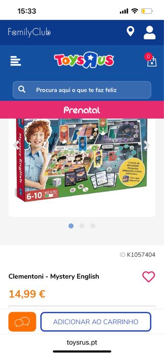 Jogo tabuleiro mystery inglish