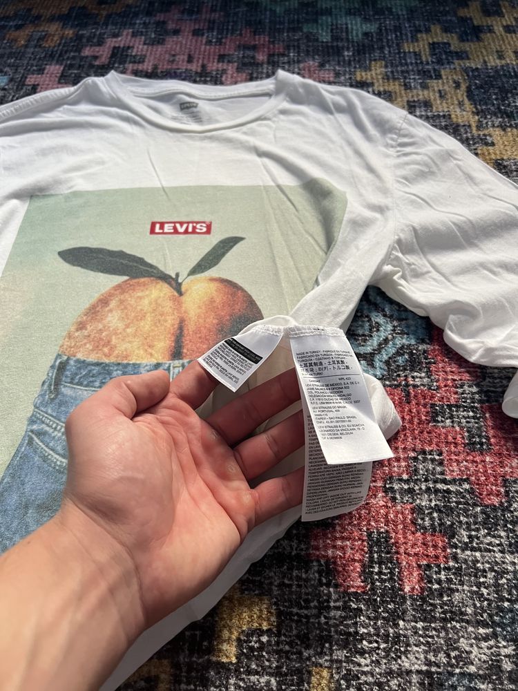 T-Shirt z długim rękawem Levis Supreme Logo Peach Ass