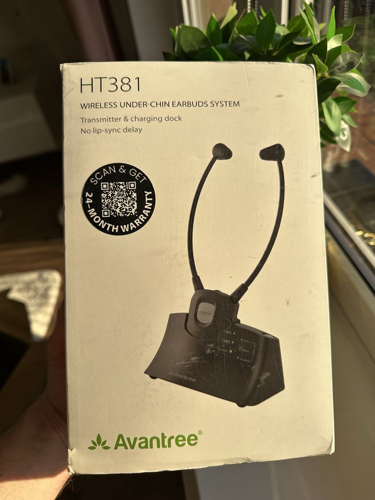 Avantree HT381 Cyfrowy bezprzewodowy zestaw słuchawkowy RF do TV