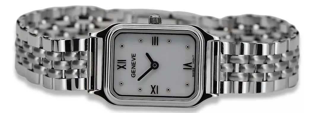 Damski zegarek z białego złota 14k Geneve lw023wdw&lbw008w Poznań