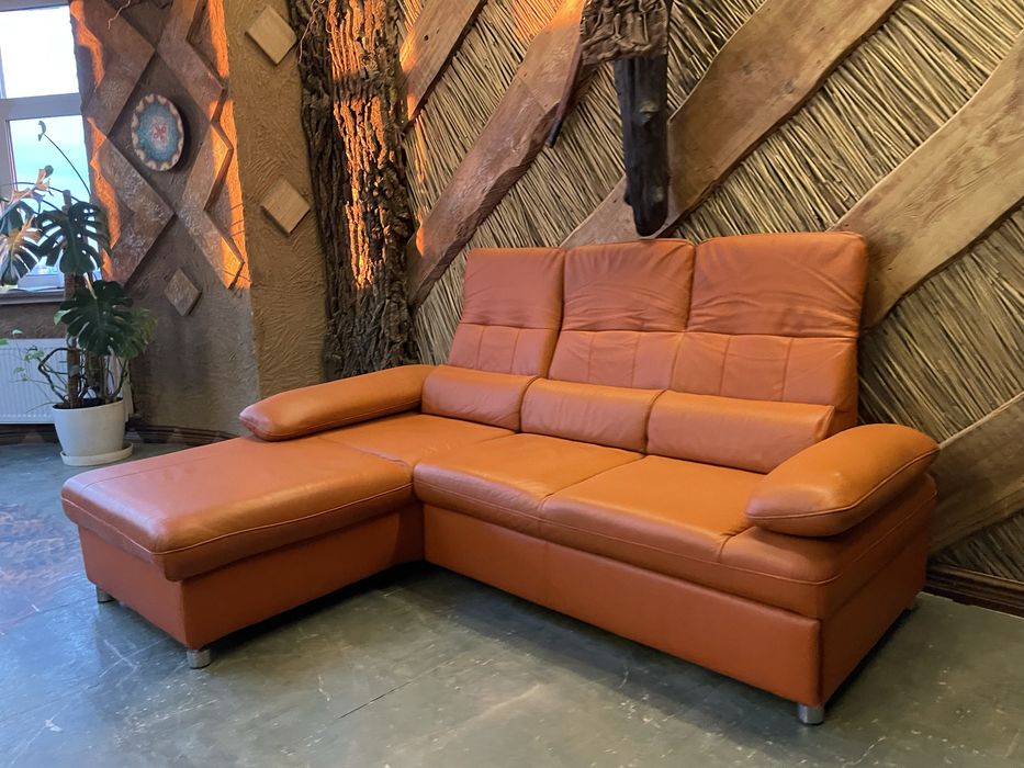 Шкіряний (кожаный)кутовий диван Gala Collezione (220х165)Стан ідеал