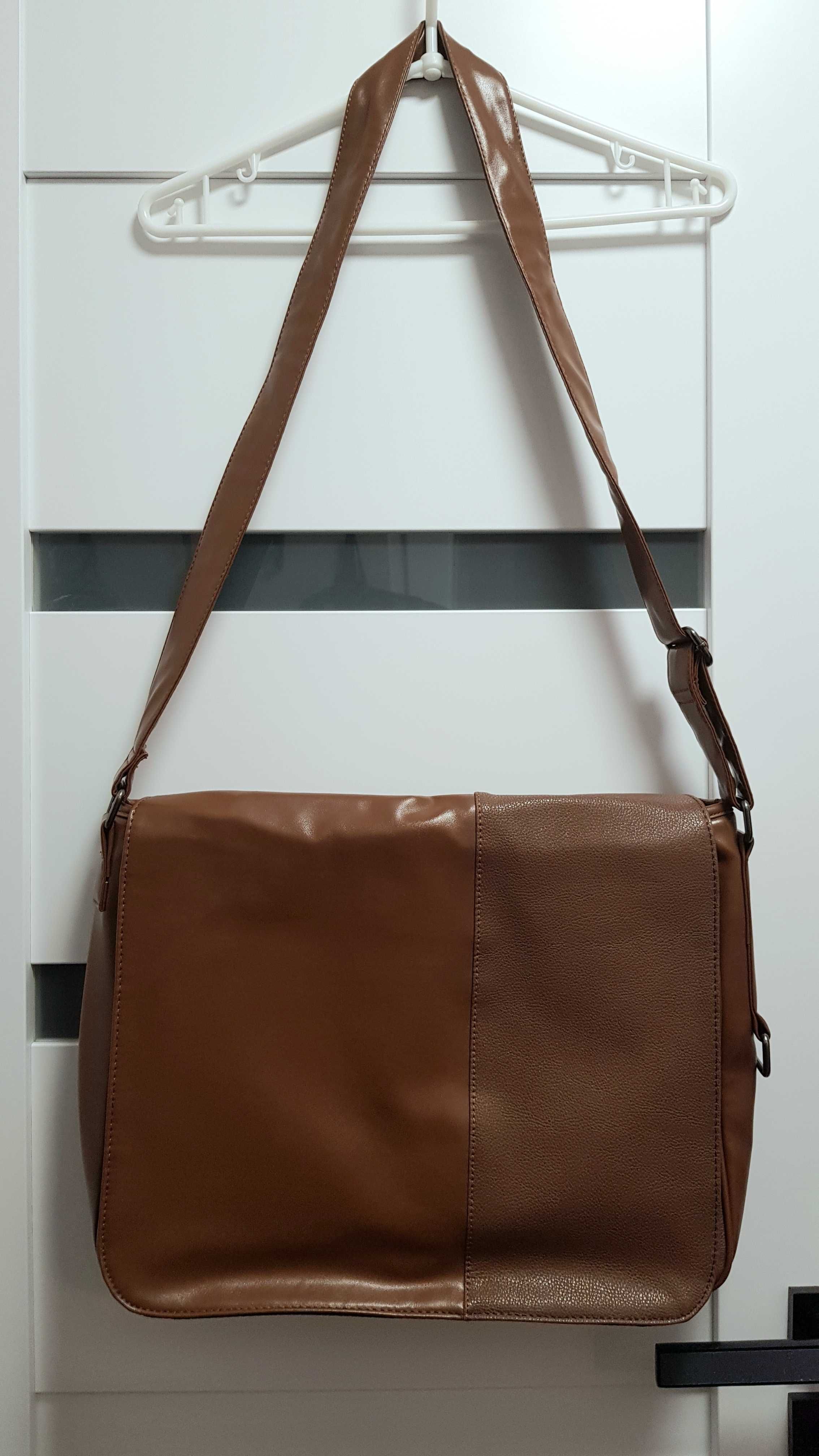 NOWA | torba męska na ramię | CARRY | brązowa | nieużywana | unisex