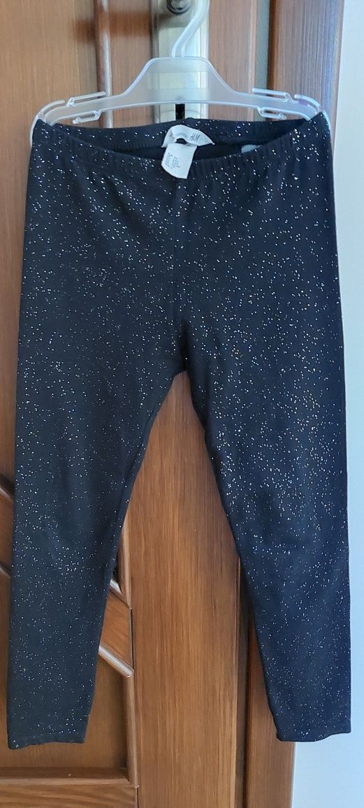 Legginsy czarne H&M 116