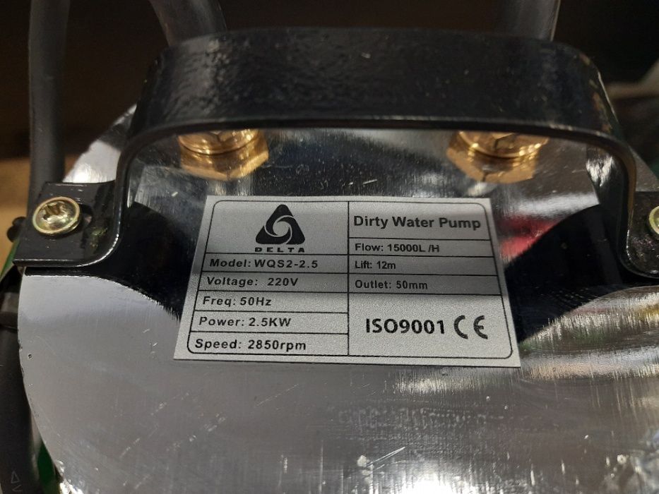 Фекальный насос нержавейка Польша WQS 2.5 кВт Delta