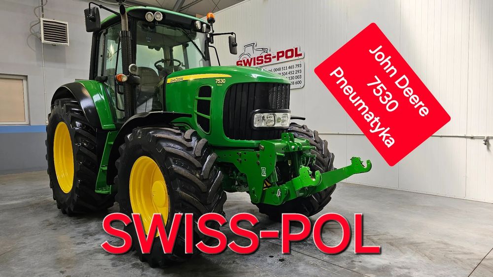 John Deere 7530 Premium Pneumatyka  AutoPower  7730 P 818Vario 7830 Power 820 TMS 7430 Premium  Posiadamy Transport Massey Valtra T192 Case Puma