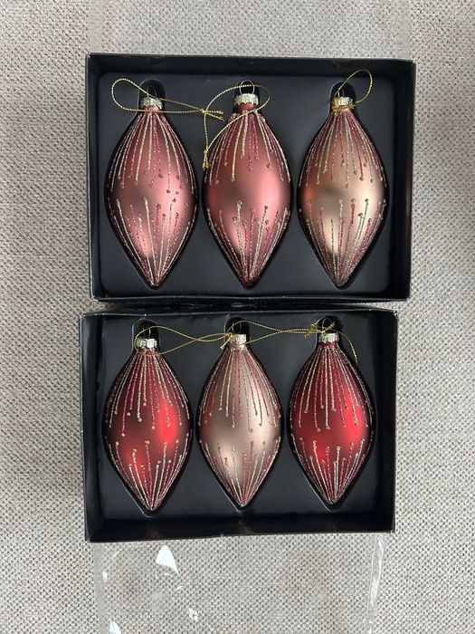 Bombki w kształcie rombu na choinkę nowe