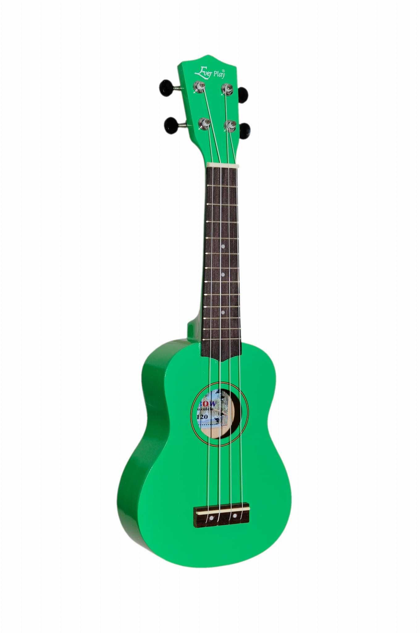 Ukulele sopranowe Ever Play UC-100 Green +pokrowiec