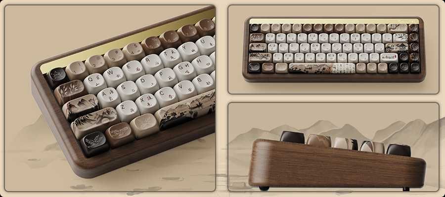Деревянная клавиатура Akko MU01