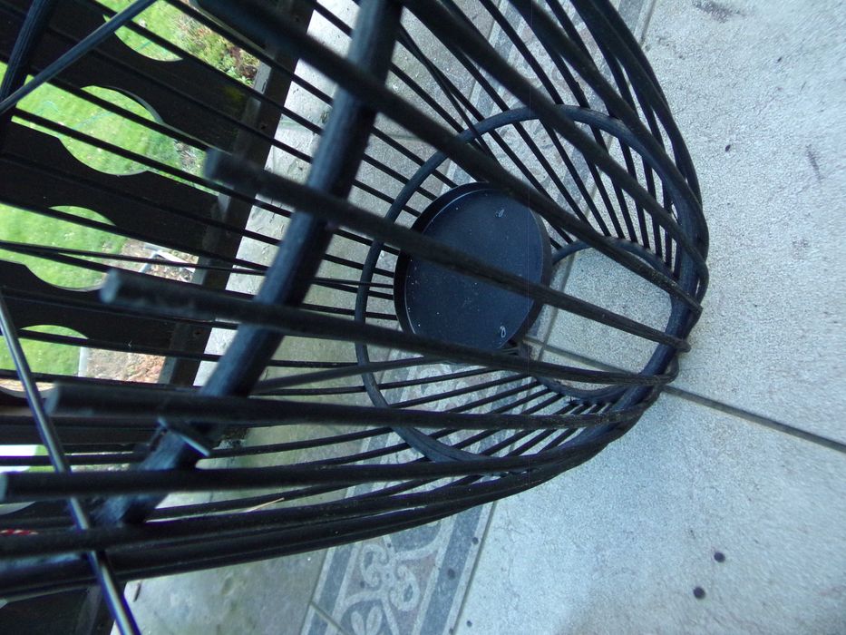 Duża XXL donica czarna rattan bambus Ikea Osłonka kwietnik latarnia