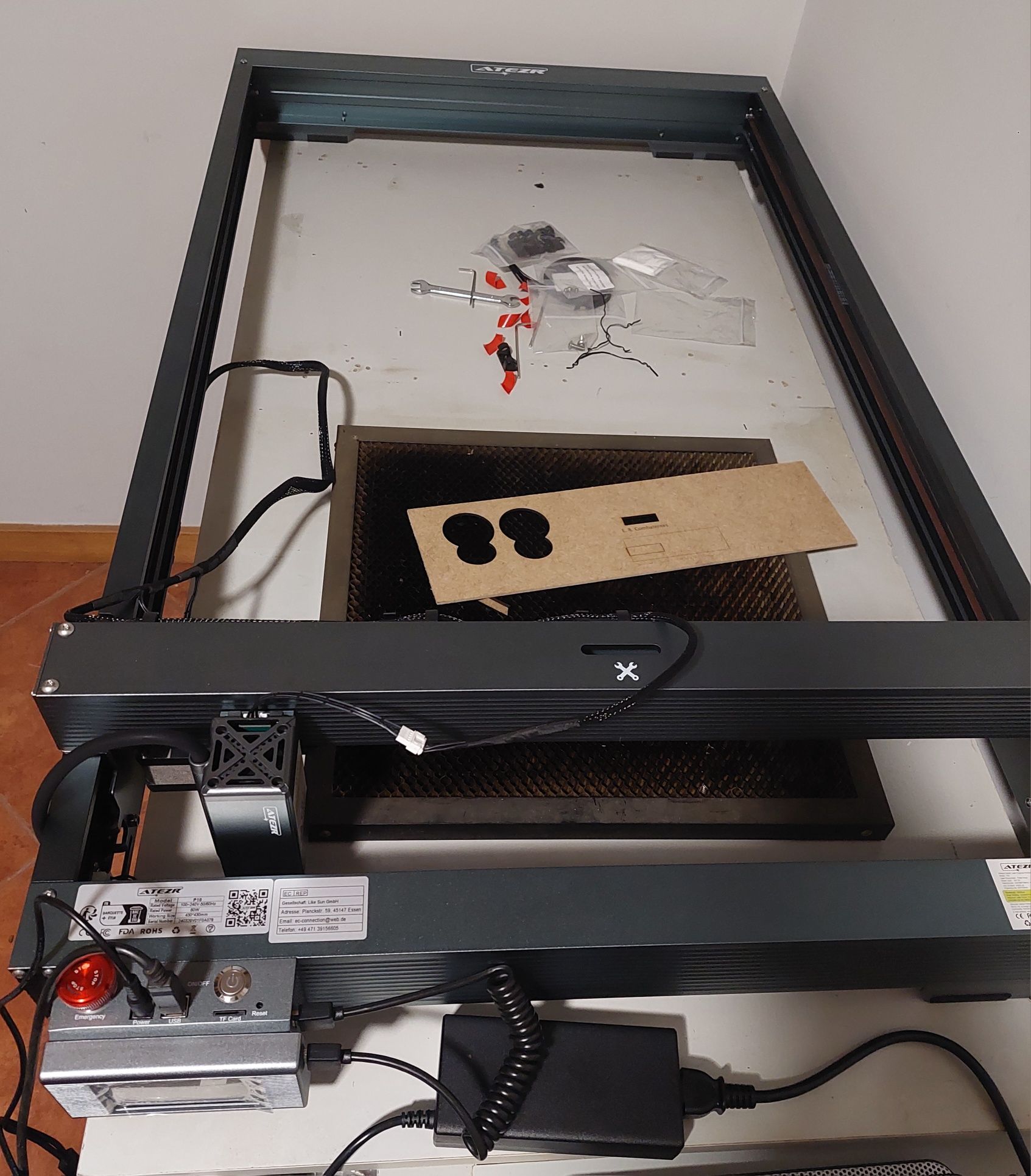 Corte e Gravadora laser ATEZR P10 combo
