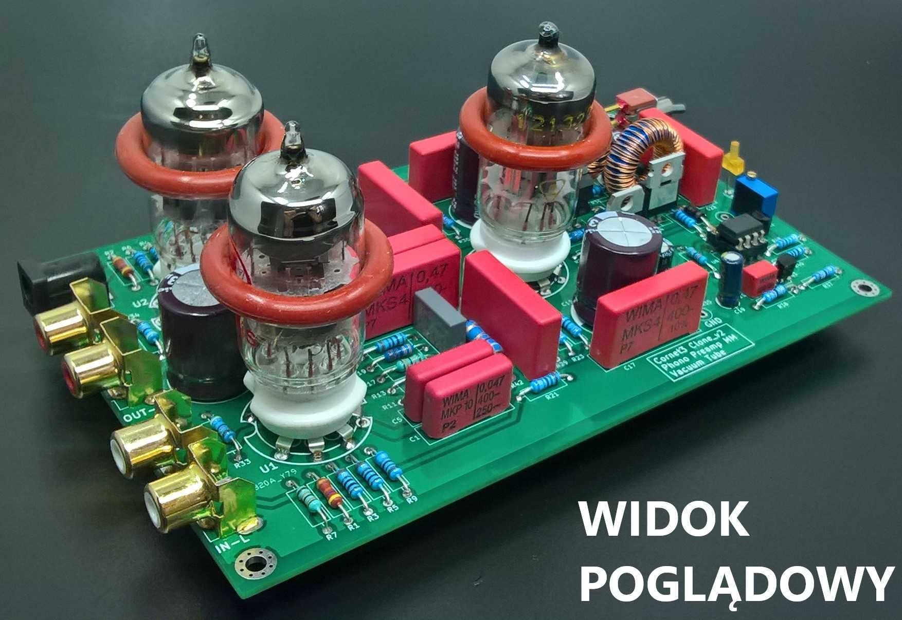 Płytka PCB przedwzmacniacz lampowy RIAA – Cornet3 klon