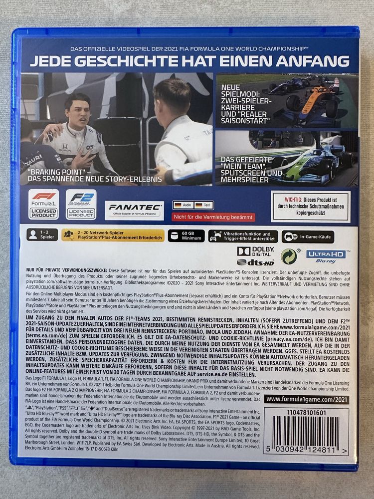 F1 2021 Playstation 5