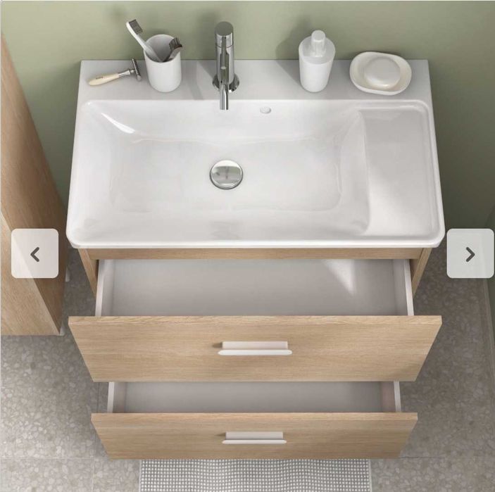 Szafka łazienkowa pod umywalkę 70x40 brąz