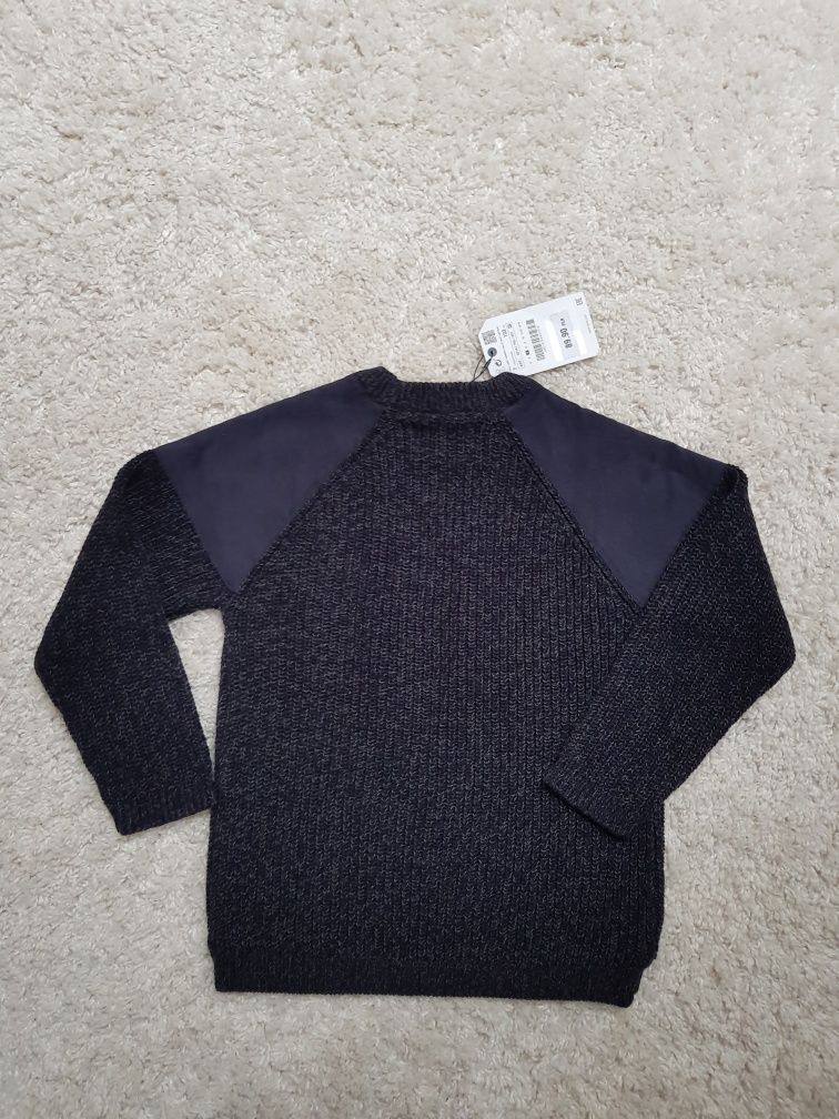 ZARA 122 nowy sweterek sweter granatowy elegancki
