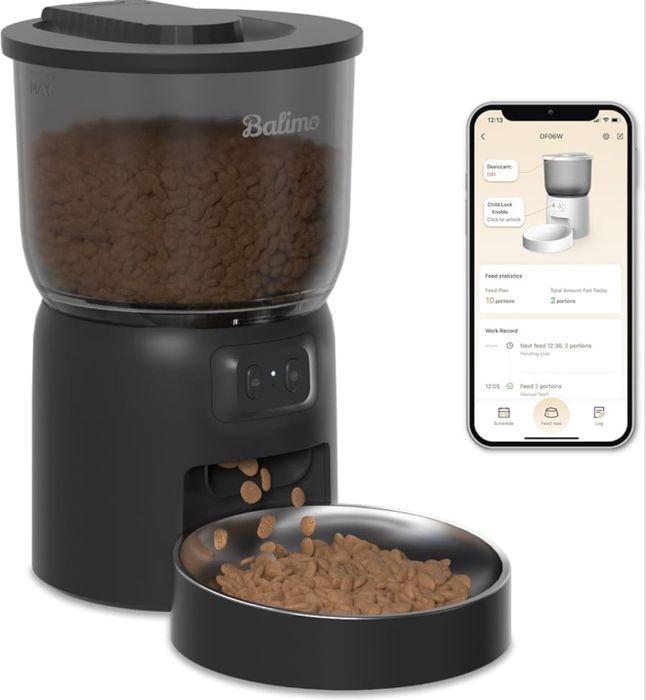 Balimo Automatic Pet Feeder 2.4G WiFi 3L - New