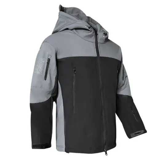 Костюм софтшел Gman Сірий з чорний Олива Soft Shell на флісі