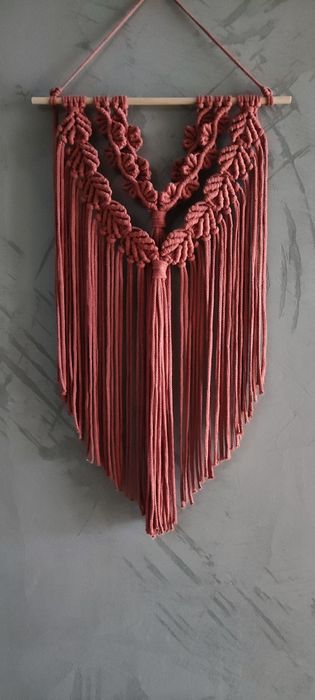 Makrama dekoracja ścienna handmade w stylu boho