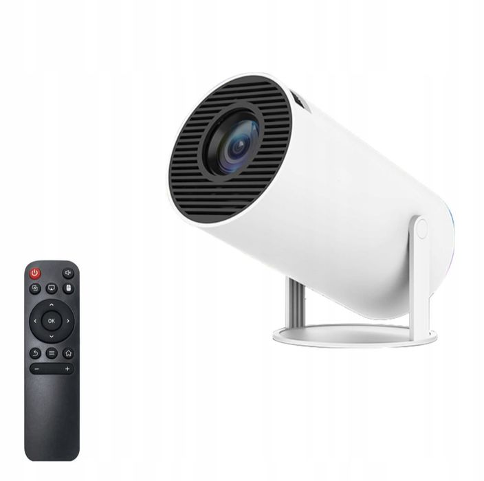 Projektor AMX 100, Wi-Fi, Bluetooth, Android 11, 40"-130", biały