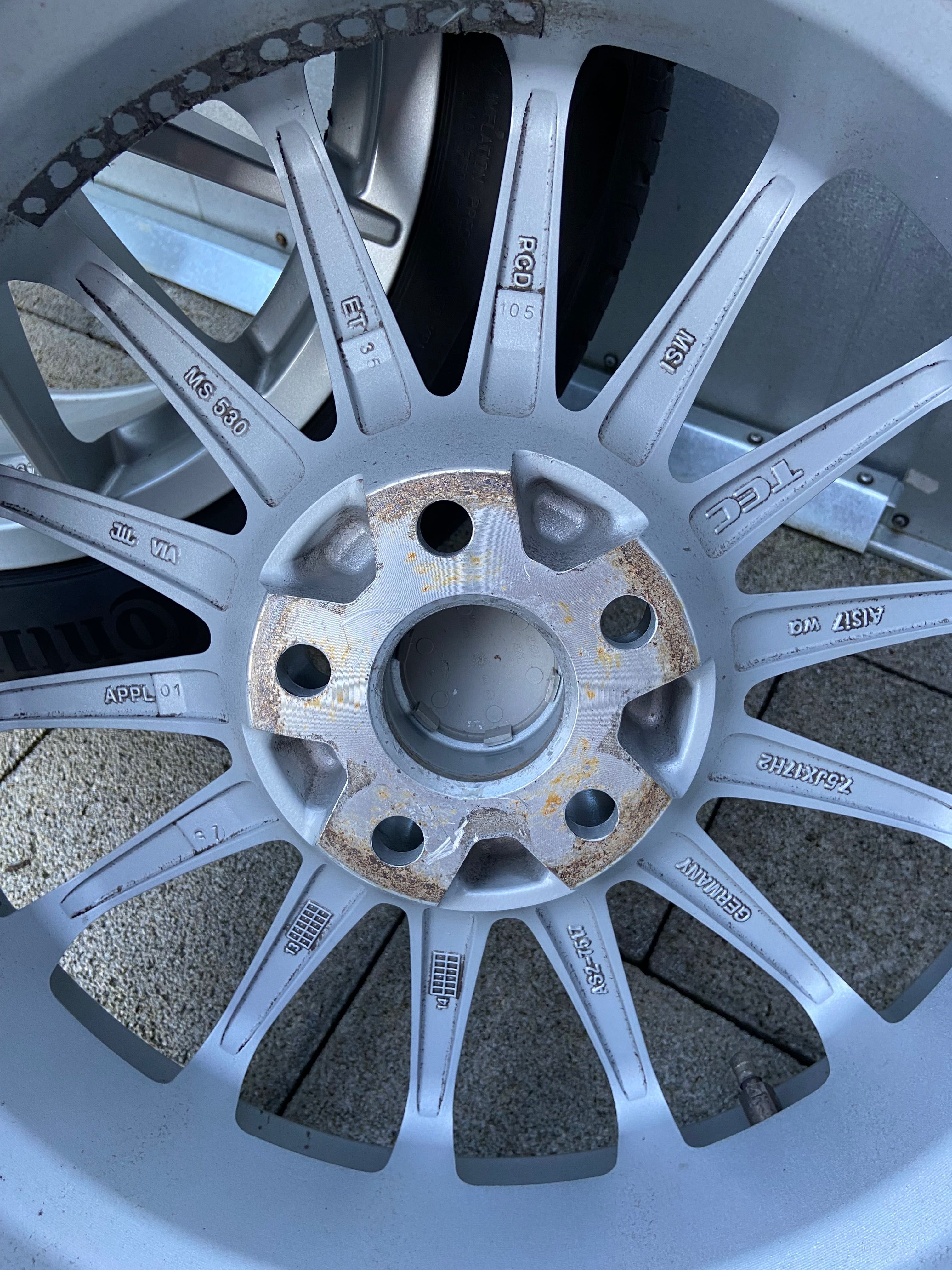 Felgi aluminiowe 17” TEC + opony Continental EcoContact 6 215/55 R17