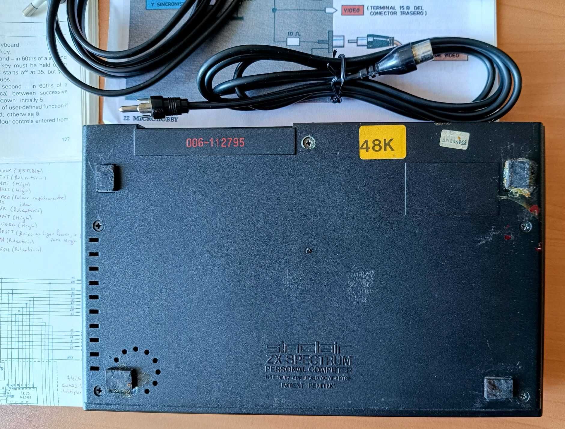 ZX Spectrum e gravador K7