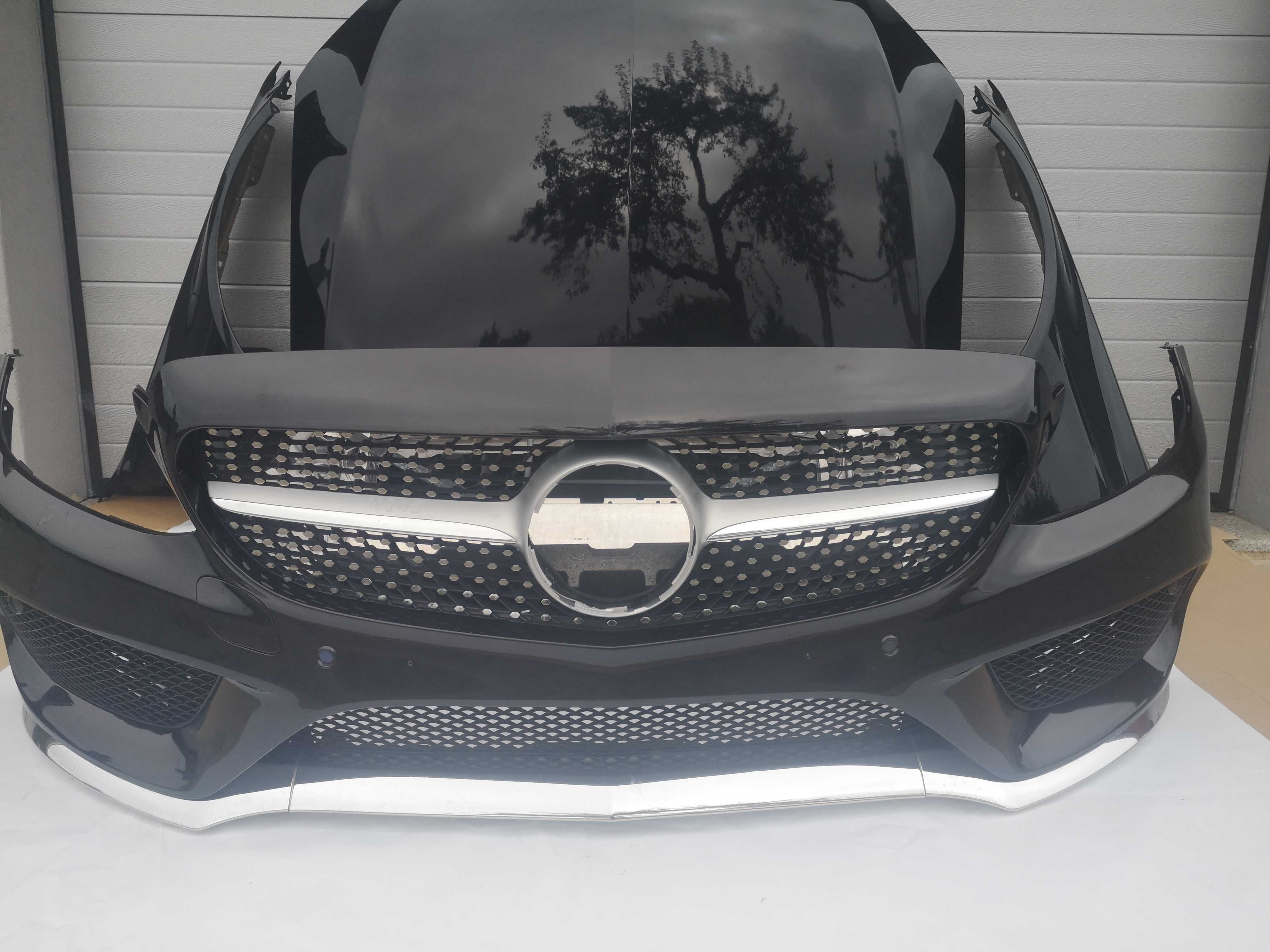Frente completa c/Farois Opticas Mercedes W205 Class C LED faróis ILS