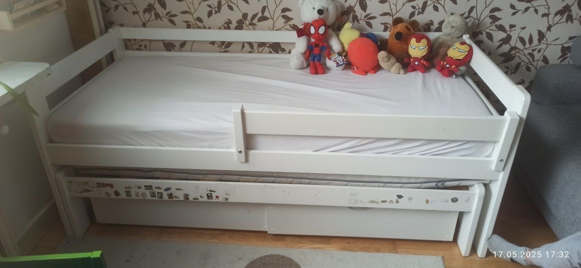 Łóżko dwuosobowe + 2 szuflady