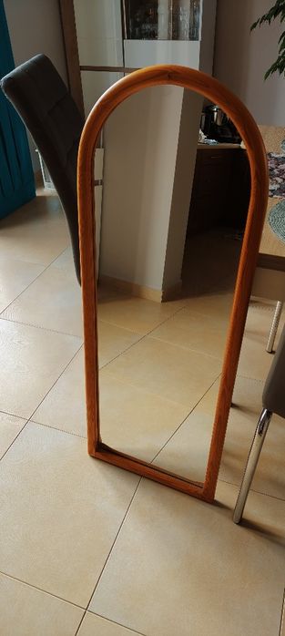 Lustro 110 cm drewniane