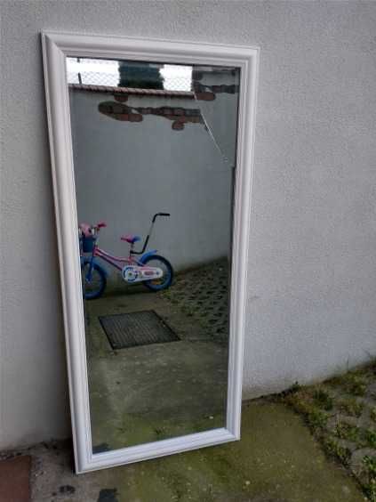 Lustro białe 162x70