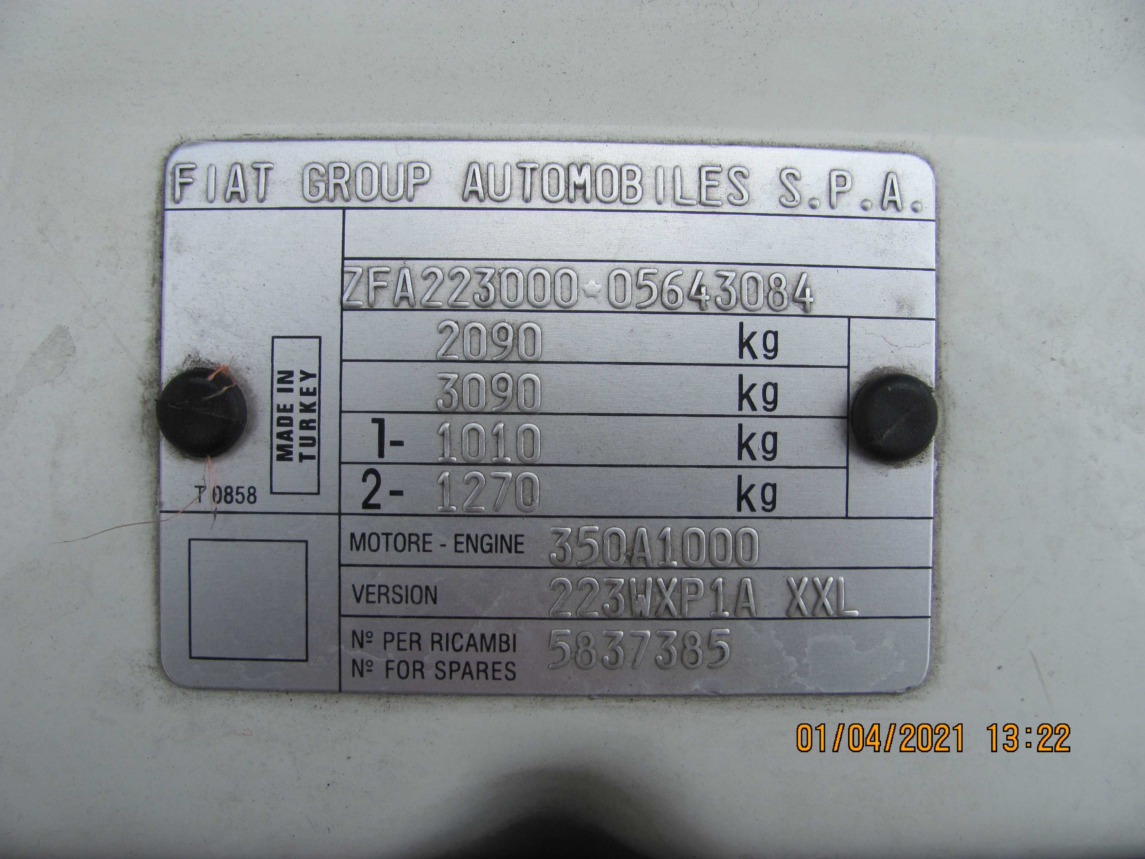 Продам грузовой Fiat Doblo макси 2008 года