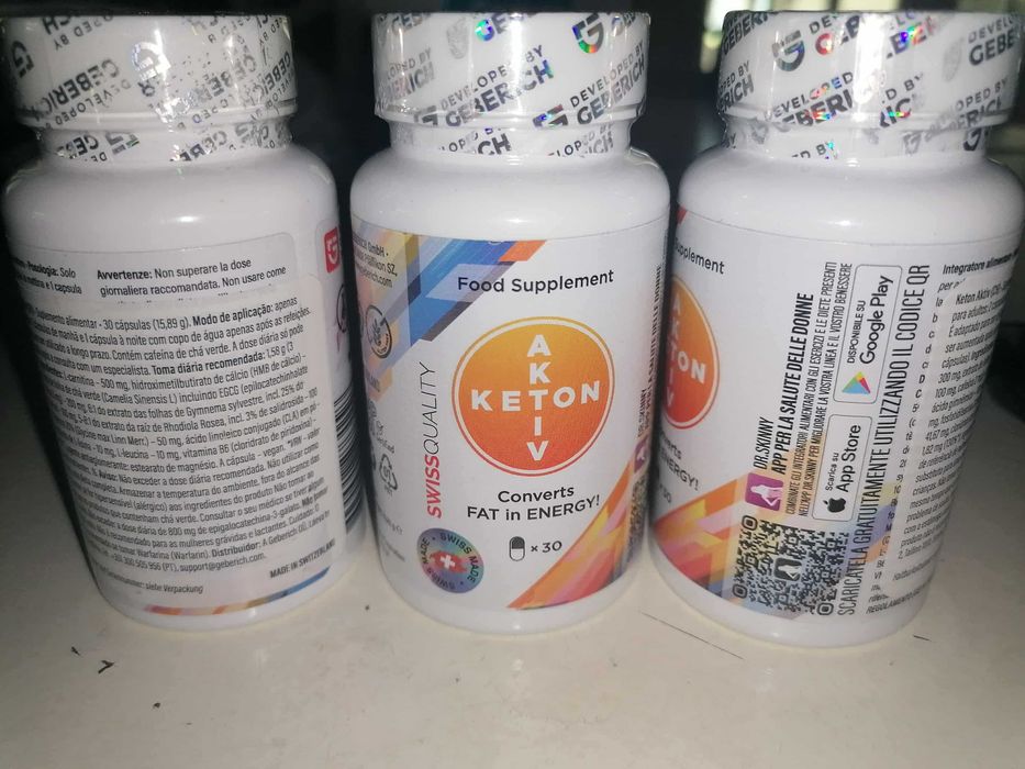 3 caixas suplemento aktive keton