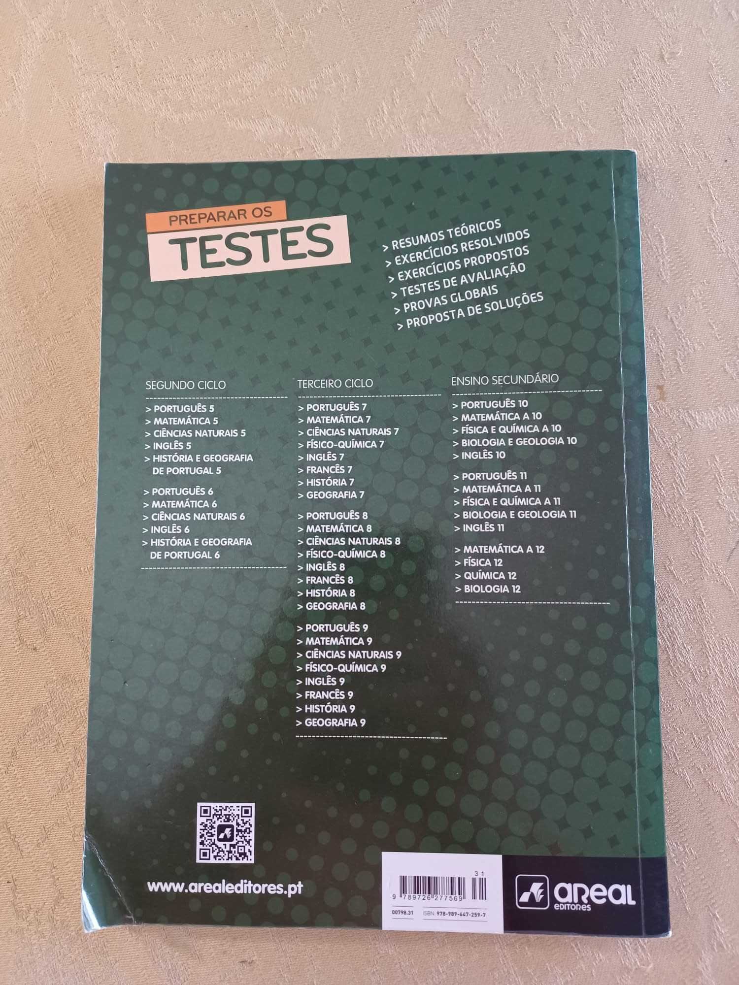 Preparar os Testes - Físico - Química  8 - 8.º Ano (NOVO)