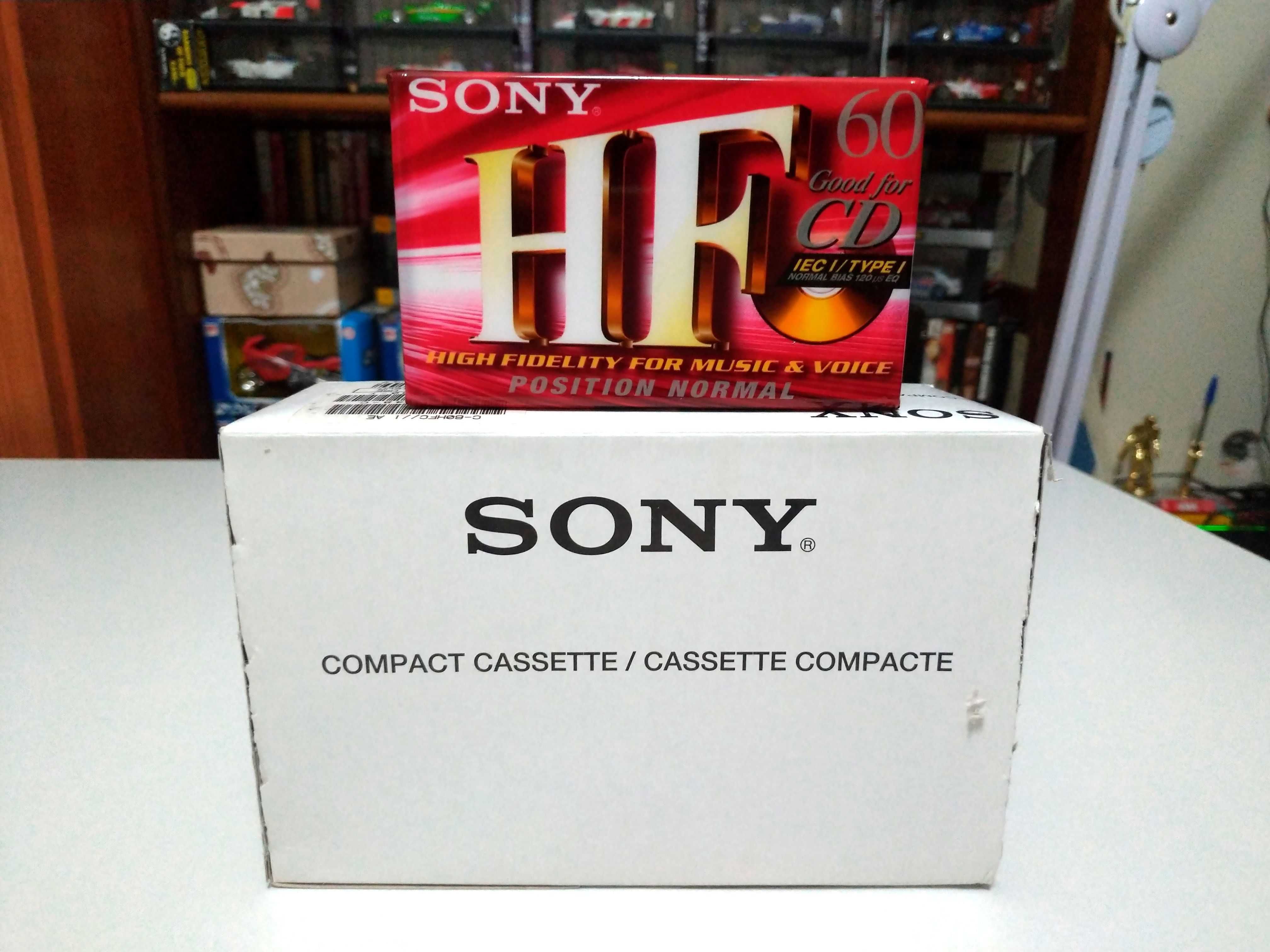 Caixa de 10x Cassetes Sony HF60 Novas e Seladas.