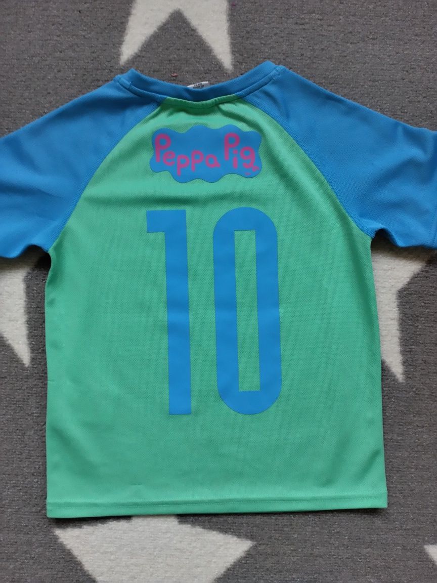 H&m sport zestaw komplet George Peppa pig 110/116 koszulka i spodenki