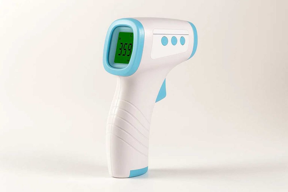 Бесконтактный инфракрасный термометр  для тела и поверхности, память