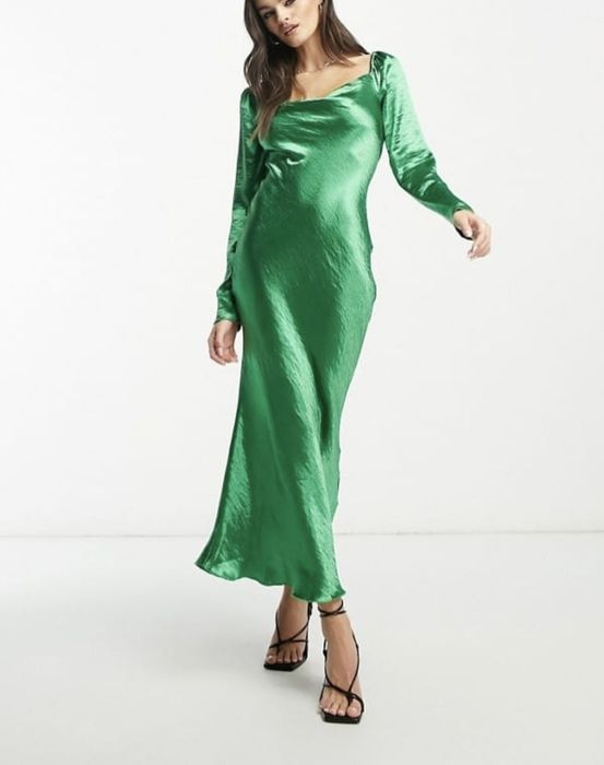 Nowa sukienka maxi Urban Threads rozmiar M zielona