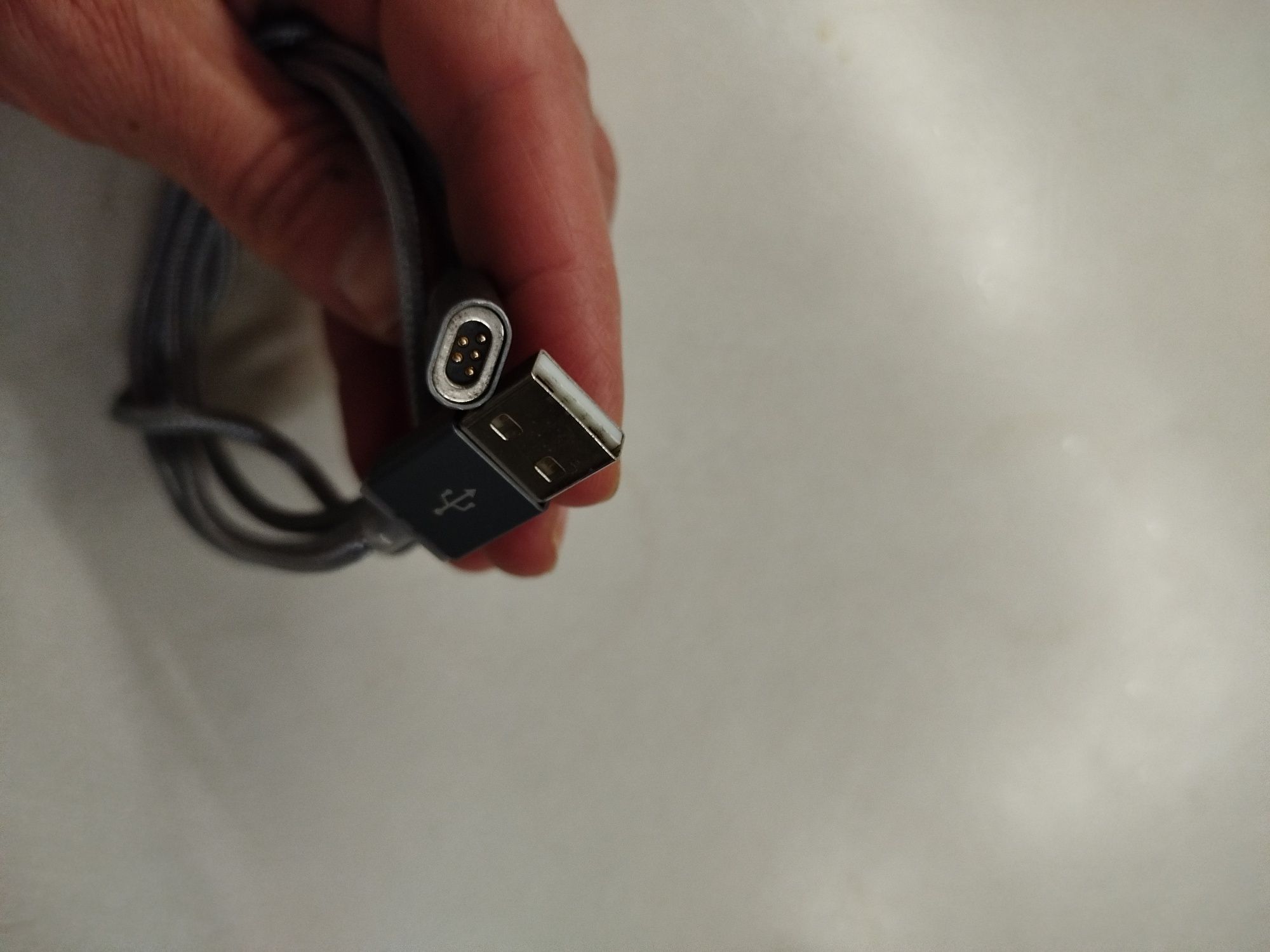 Кабель магнитный Hoco U40A Magnetic adsorption Micro-USB, серый