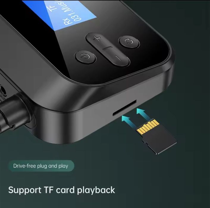 Bluetooth 5.1 приемник-передатчик Q Sound C41 PRO LCD.Ресивер/трансмит