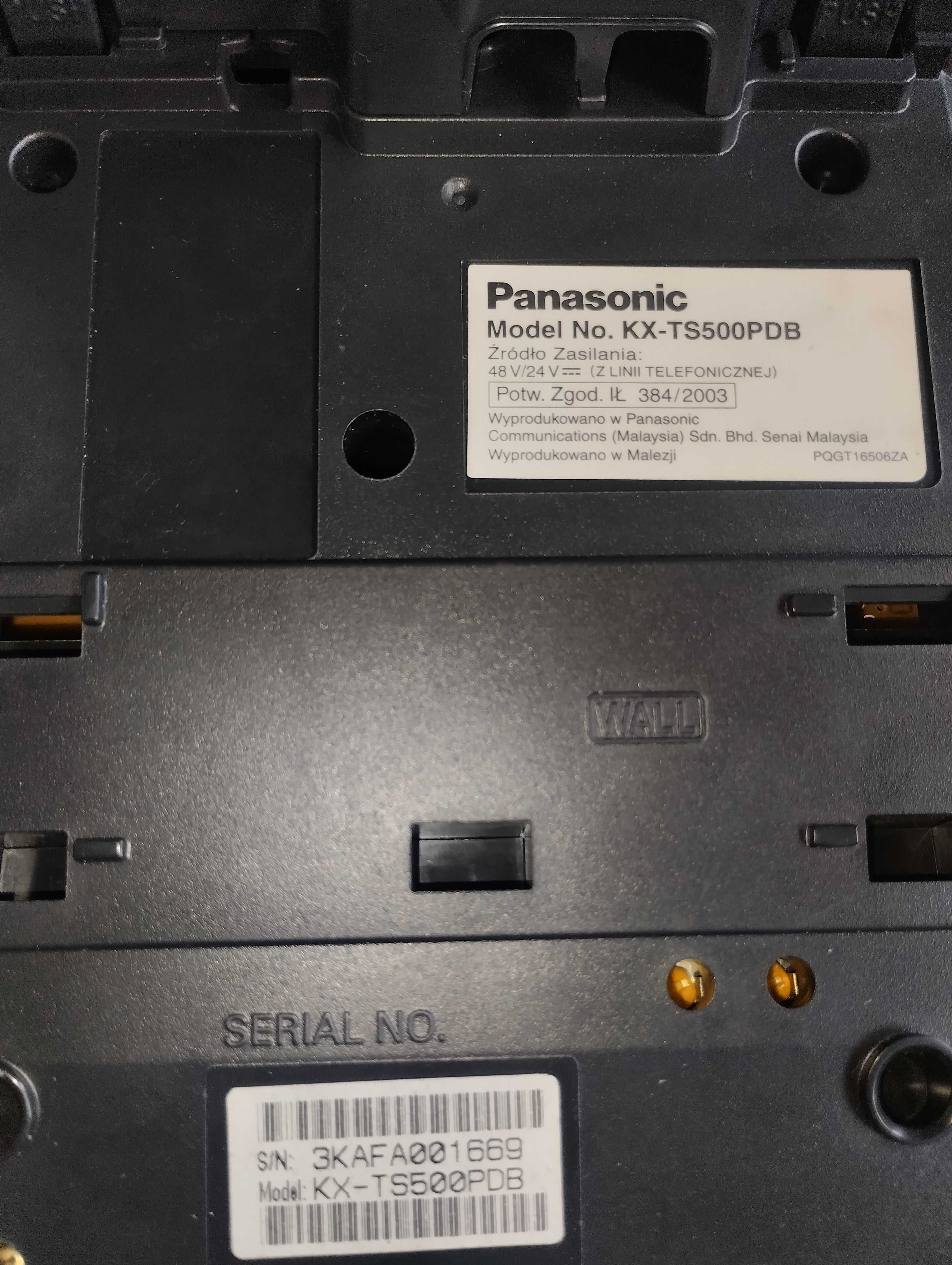 3 sprawne telefony przewodowe firmy PANASONC retro - rzadki okaz