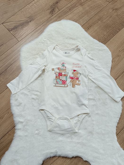Zestaw świątecznych bodów niemowlęcych 98 cm