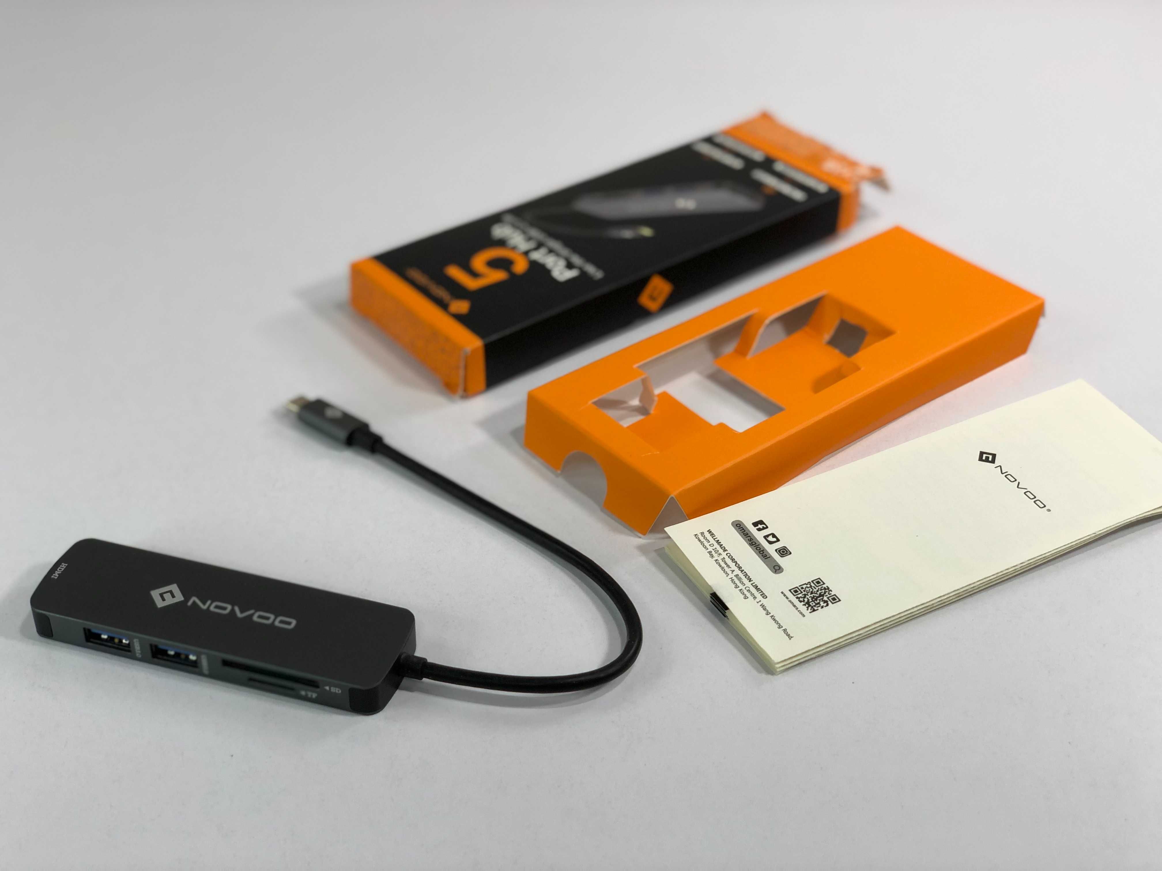 Концентратор NOVOO USB C 5 в 1