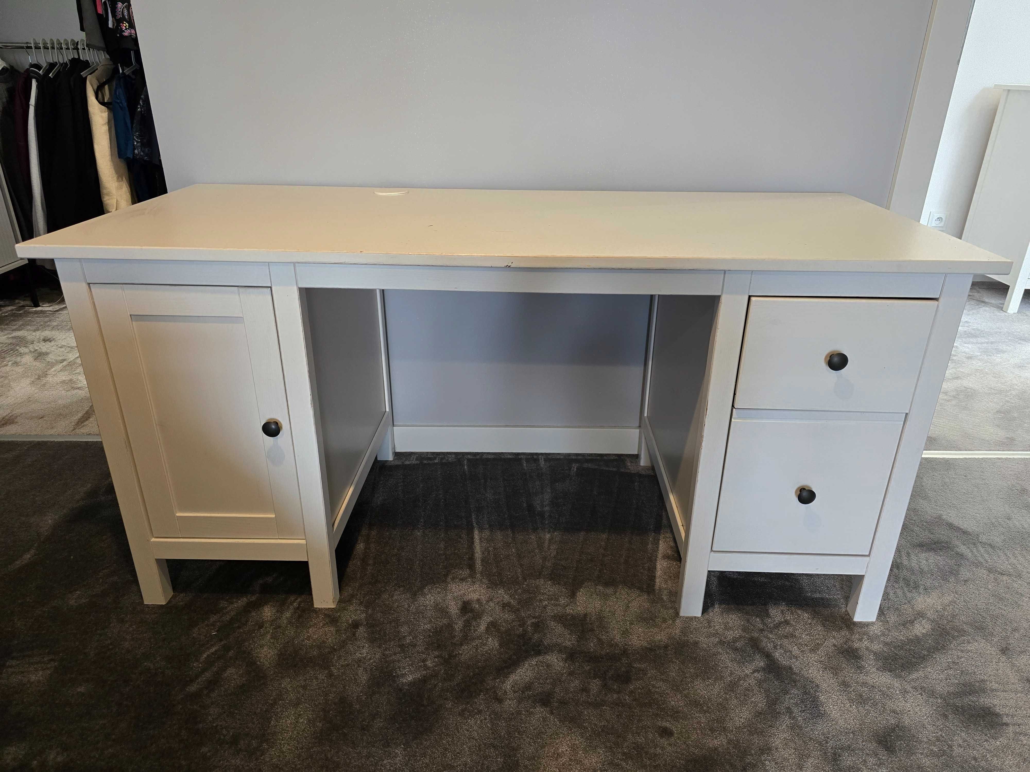 Biurko hemnes biała bejca