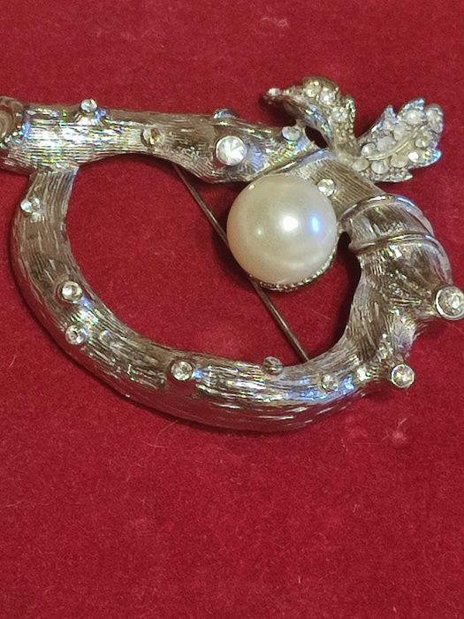 Велика брошка біжутерія, Чехія,до 80-х,стан ідеальний,
